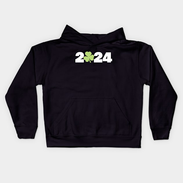 St Patricks Day 2024 Kids Hoodie by ellenhenryart